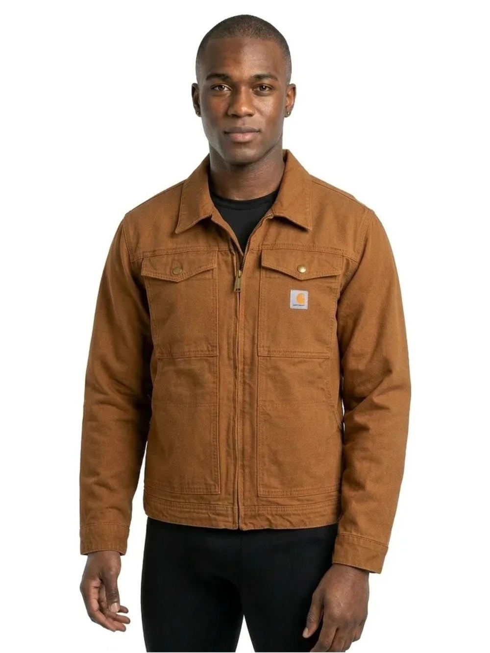 Carhartt Mens‎ Rugged Flex Berwick Utility Duck Jacket Brown OJ5748-M XL